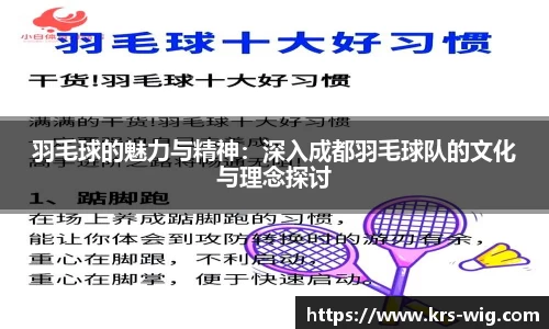 羽毛球的魅力与精神：深入成都羽毛球队的文化与理念探讨