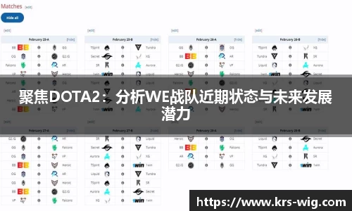 聚焦DOTA2：分析WE战队近期状态与未来发展潜力